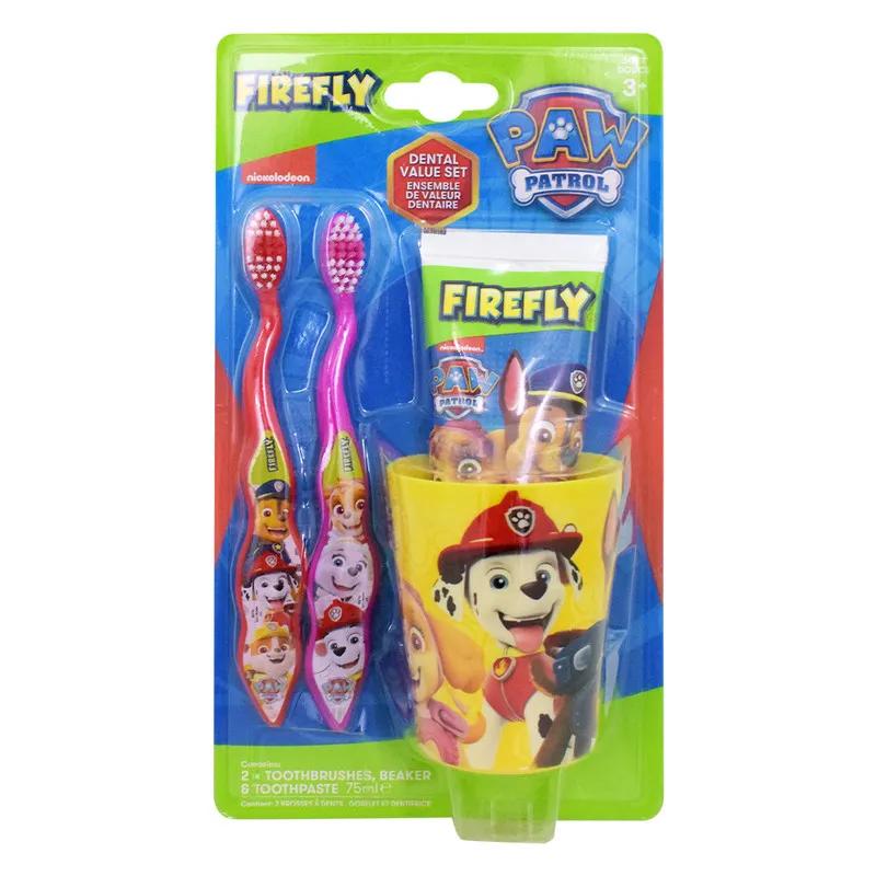 Firefly Paw Patrol 2 Toothbrushes, Beaker & Toothpaste