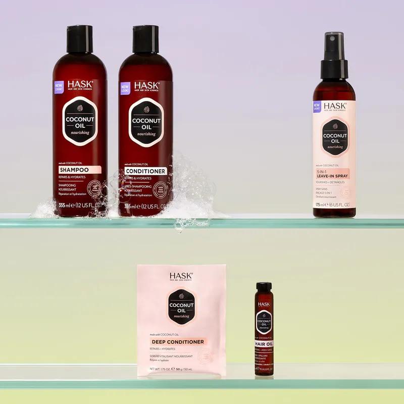 Hask Coconut Shampoo 355Ml & Conditioner 355Ml X2 Value Pack