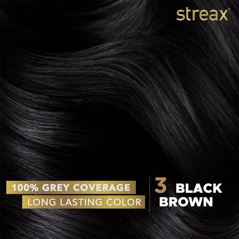Streax Cream Hair Color -� Black Brown 2