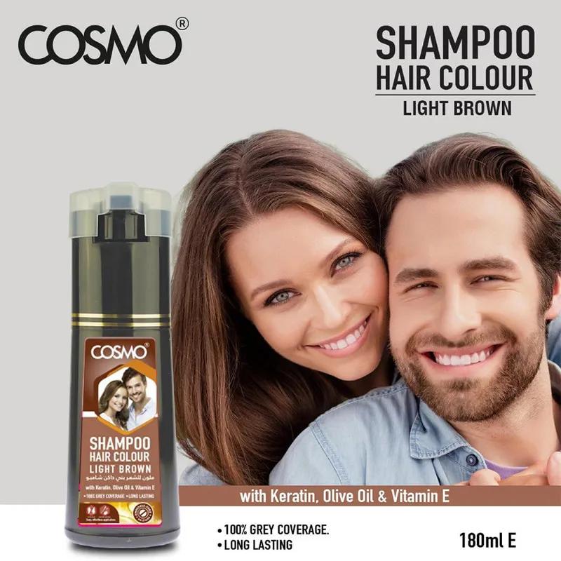 Cosmo Hair Colour Shampoo Light Brown 180Ml