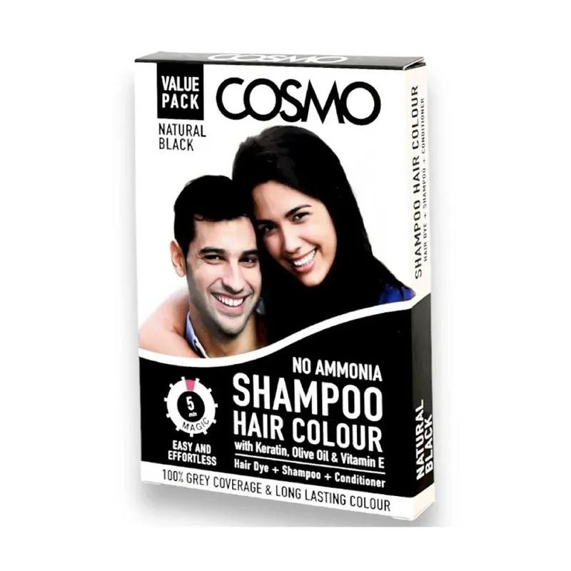 Cosmo Hair Colour Shampoo 5Minute Magic Black 25Ml