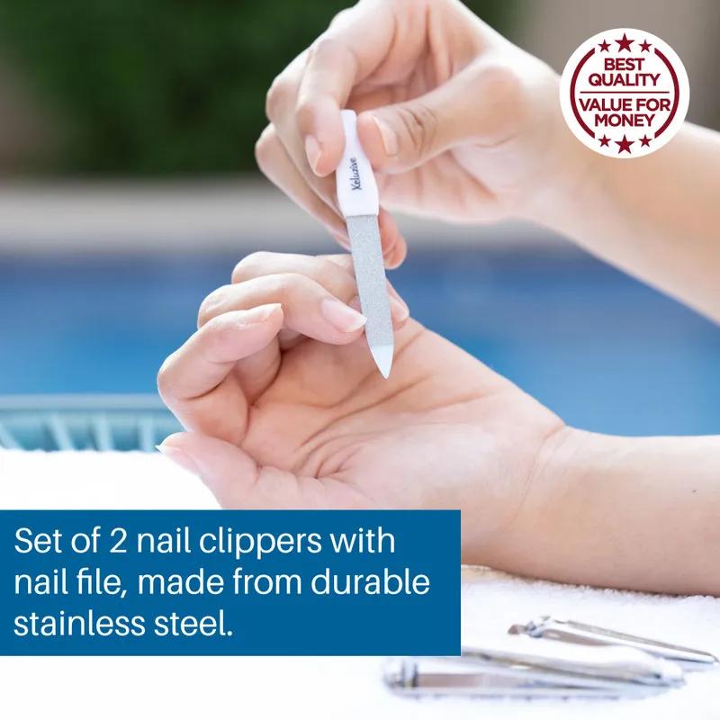 Xcluzive Set of 2 Nail Clippers + Nail File