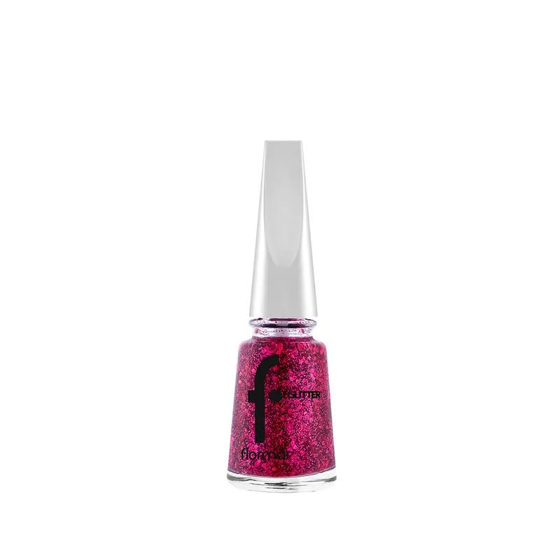 Flormar Glitter Nail Enamel - GL03 Ruby Light