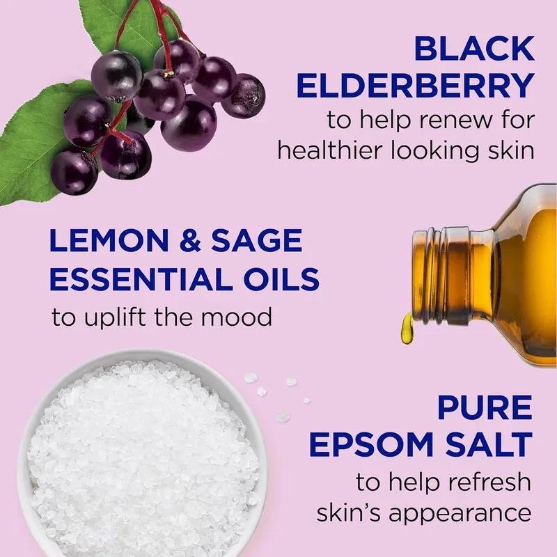 Dr Teal's Foaming Bath with Epsom Salt Black Elderberry 1000Ml