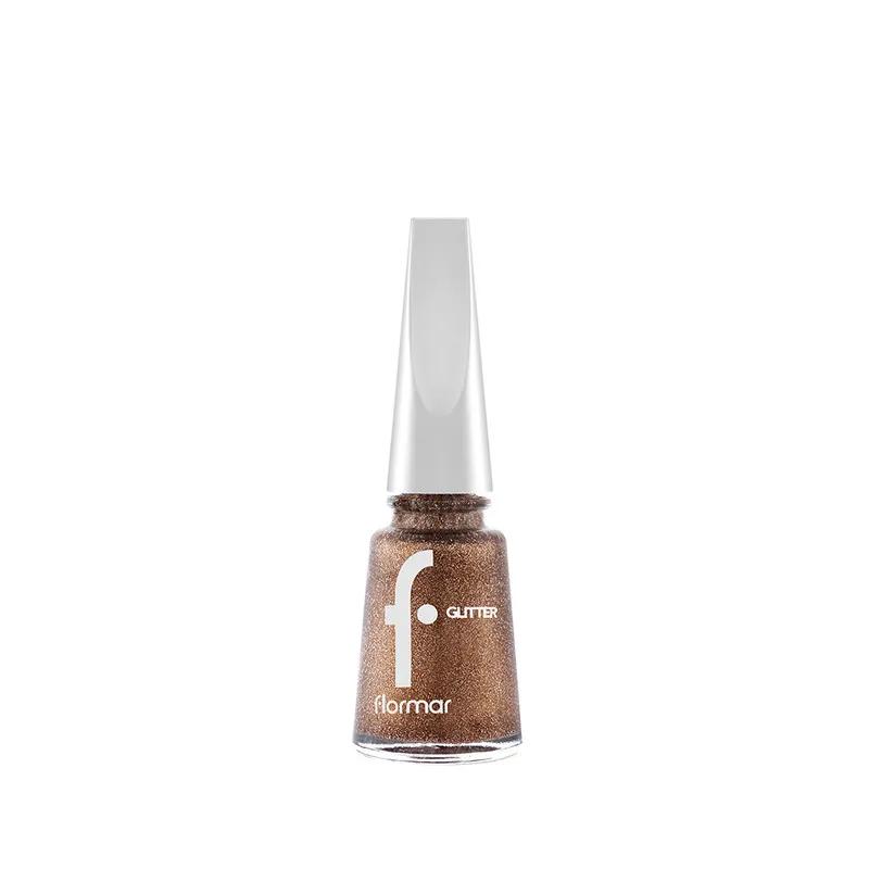 Flormar Glitter Nail Enamel - GL40 Golden Orchid