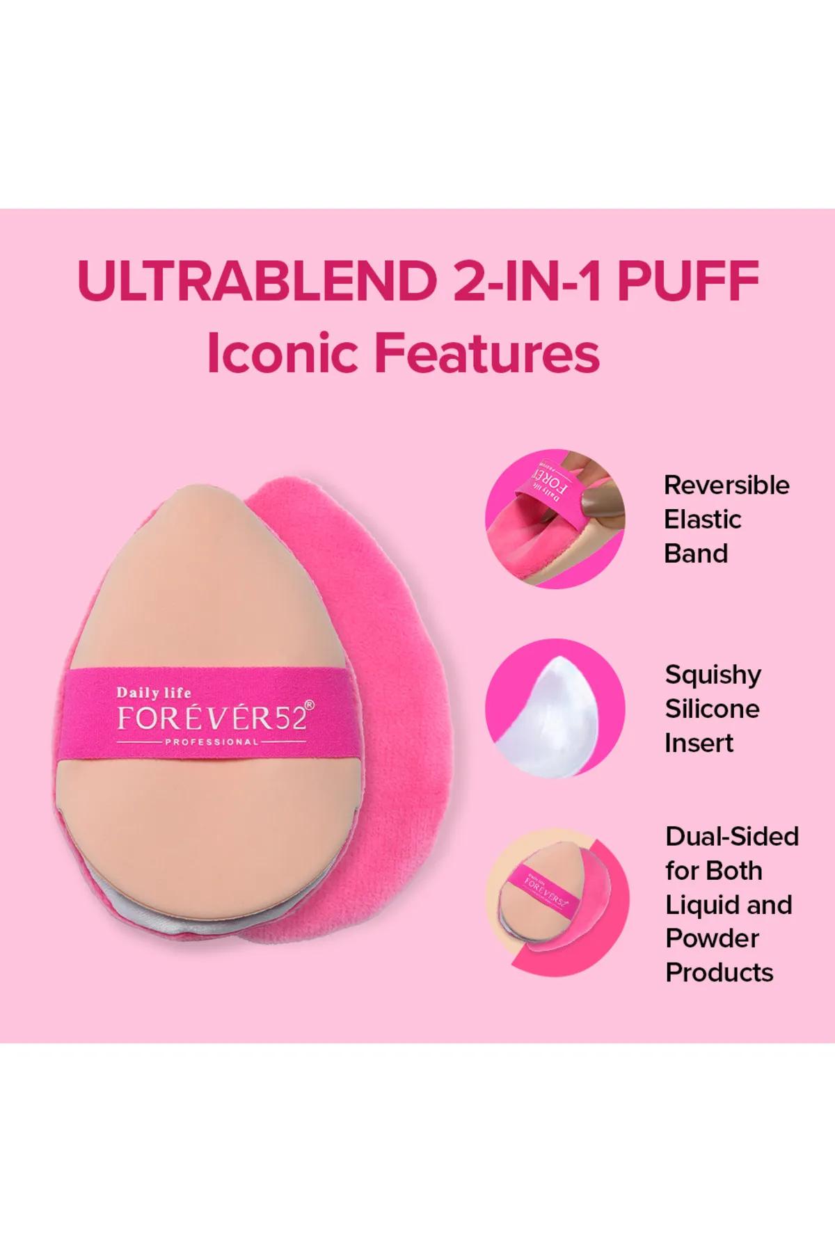 Ultrablend 2 In 1 Puff & Sponge-Pink and Beige