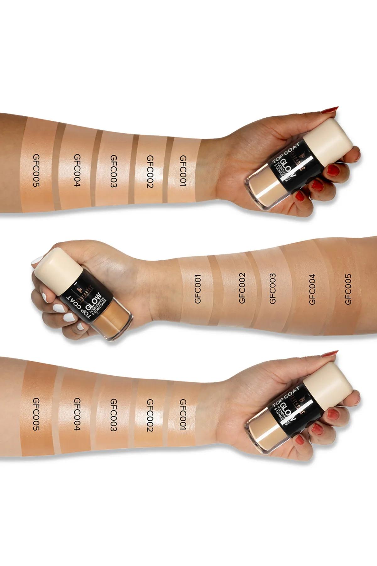 Character Top Coat Glow Foundation and Concealer-Medium Tan