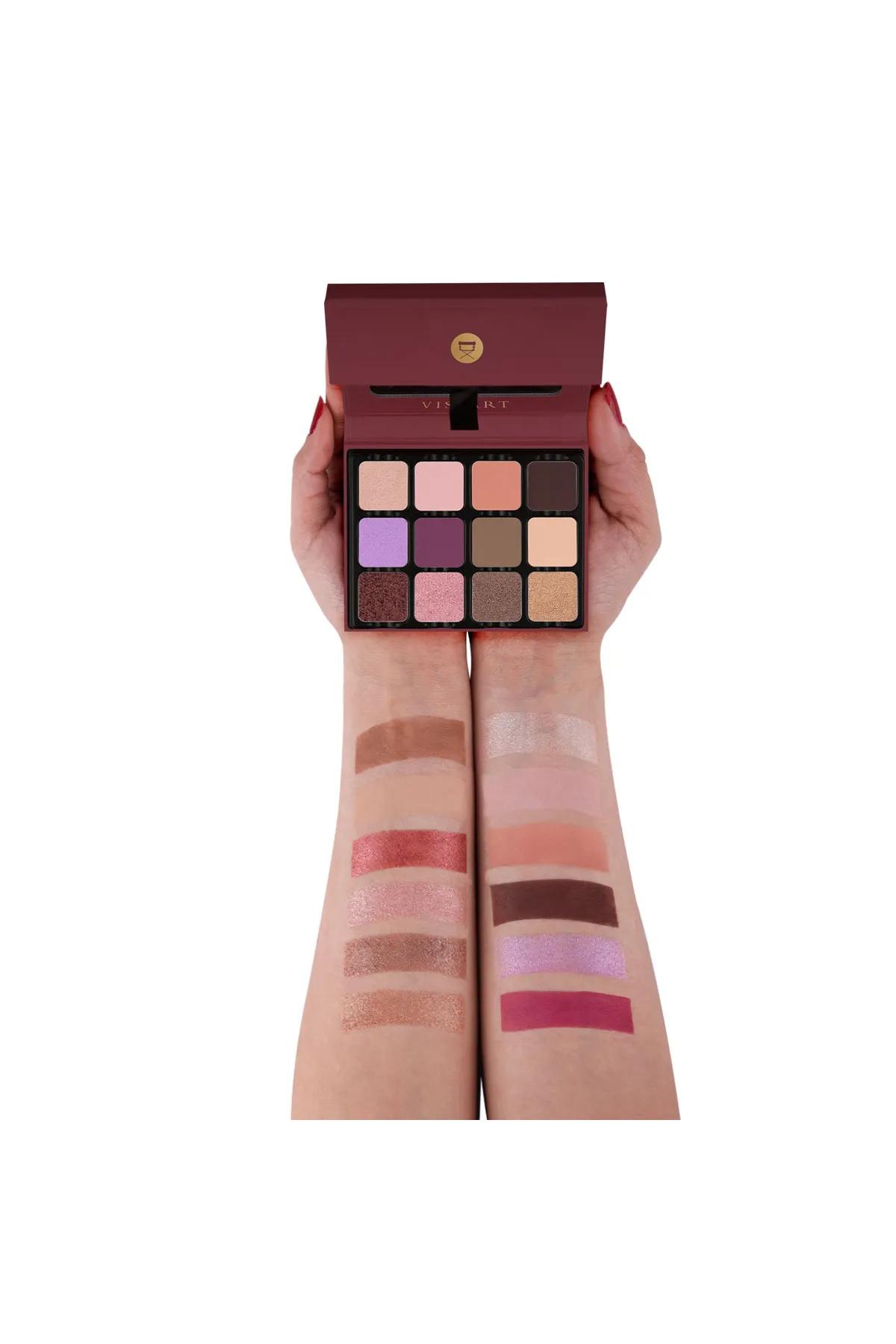 VISEART 12 Color Eyeshadow-ROSE EDIT - VED002