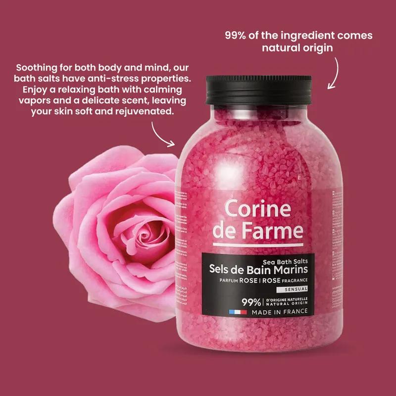 CDF-- Bath Sea Salt - Rose 1.3Kg