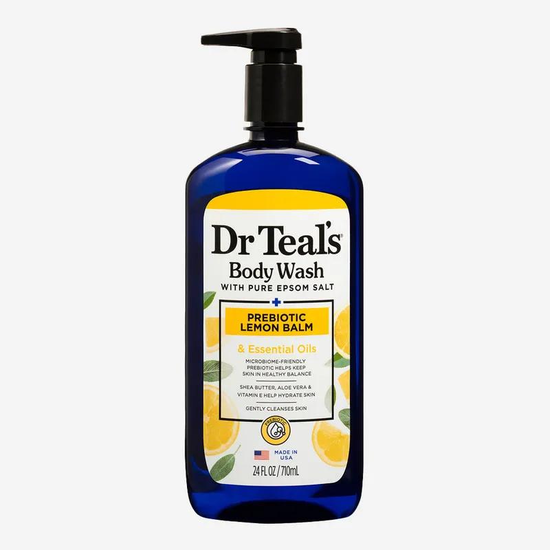 Dr Teal's Epsom Salt Body Wash - Prebiotic Lemon Balm 710ml