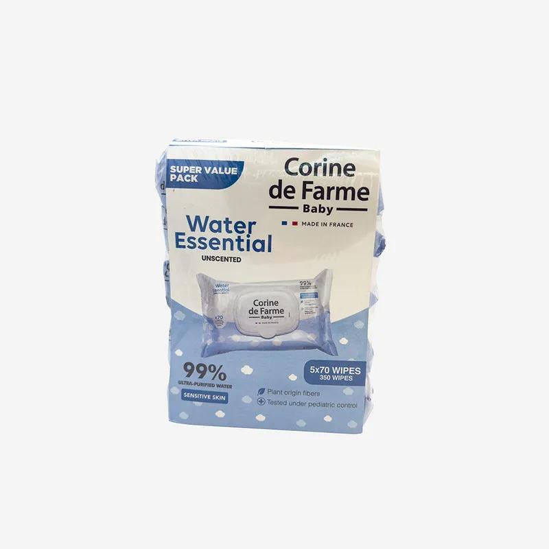 CDF-- Baby Water Essential Wipes 70's Pulls x 5 @SP