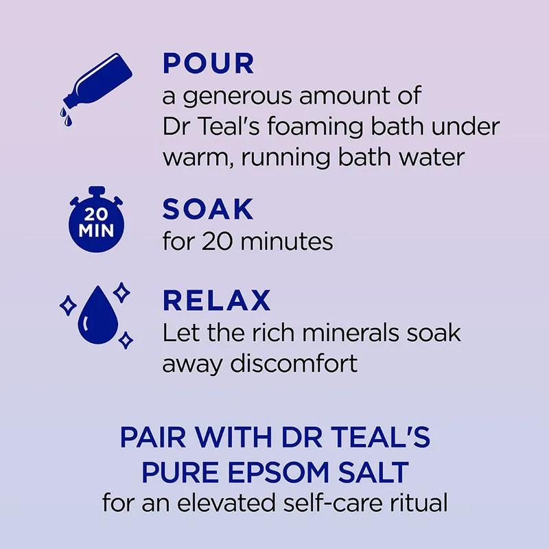 Dr Teal's Foaming Bath Sleep Bath with Melatonin 1000ml
