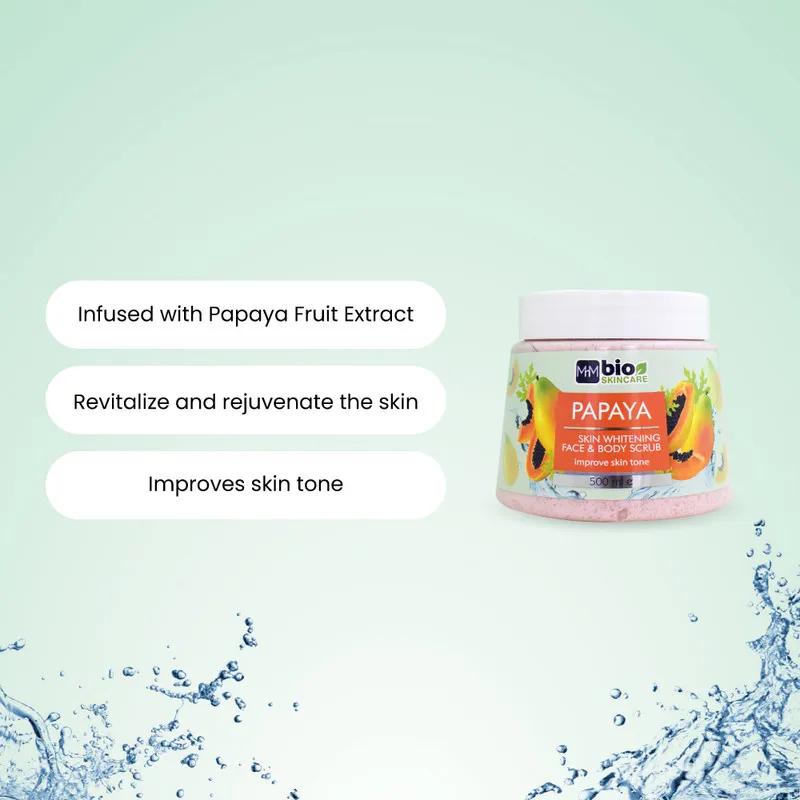 Bioskincare Face & Body Scrub - Papaya 500Ml