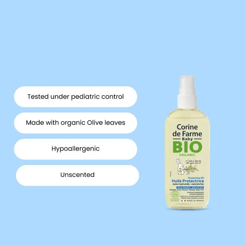 CDF-Baby Bio Organic Unscented Protective Hair&Body Oil 100Ml