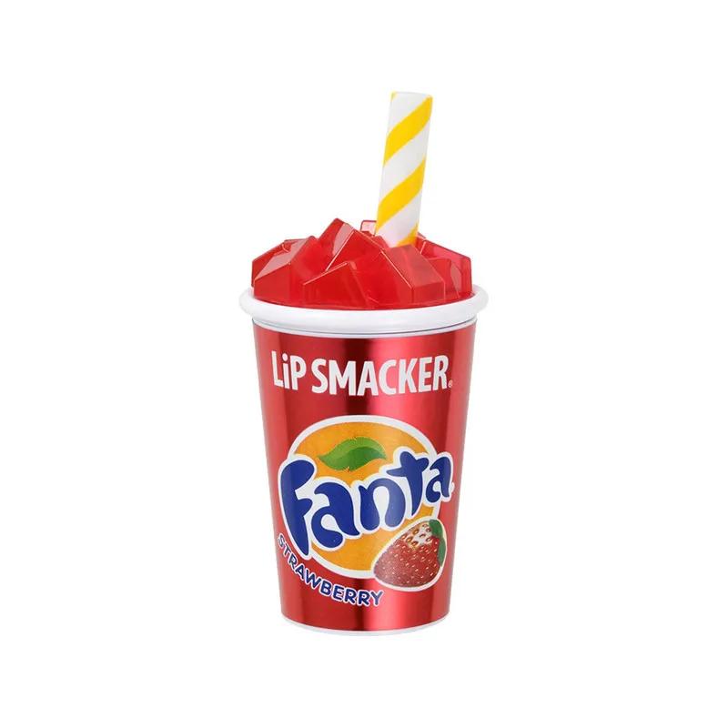Lip Smacker Coca-Cola Cup Pot Balm - Fanta Strawberry 7.4G Blister New