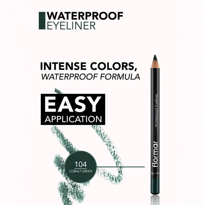 Flormar Waterproof Eyeliner Pencil - 104 Cobalt Green