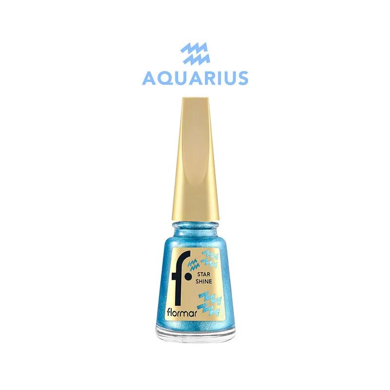 Flormar Star Shine Nail Enamel Zodiac - 36 Genius Aquarius