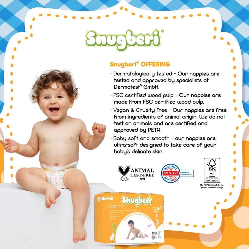 Snugberi Diaper Pants Size 4 Large 7-12 kg 24's
