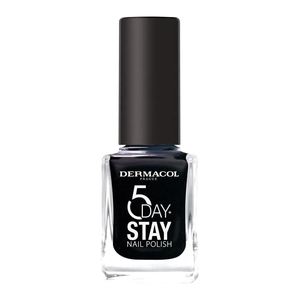 Dermacol Longlasting Nail Polish 5 Days Stay (No.55 Black Onyx)