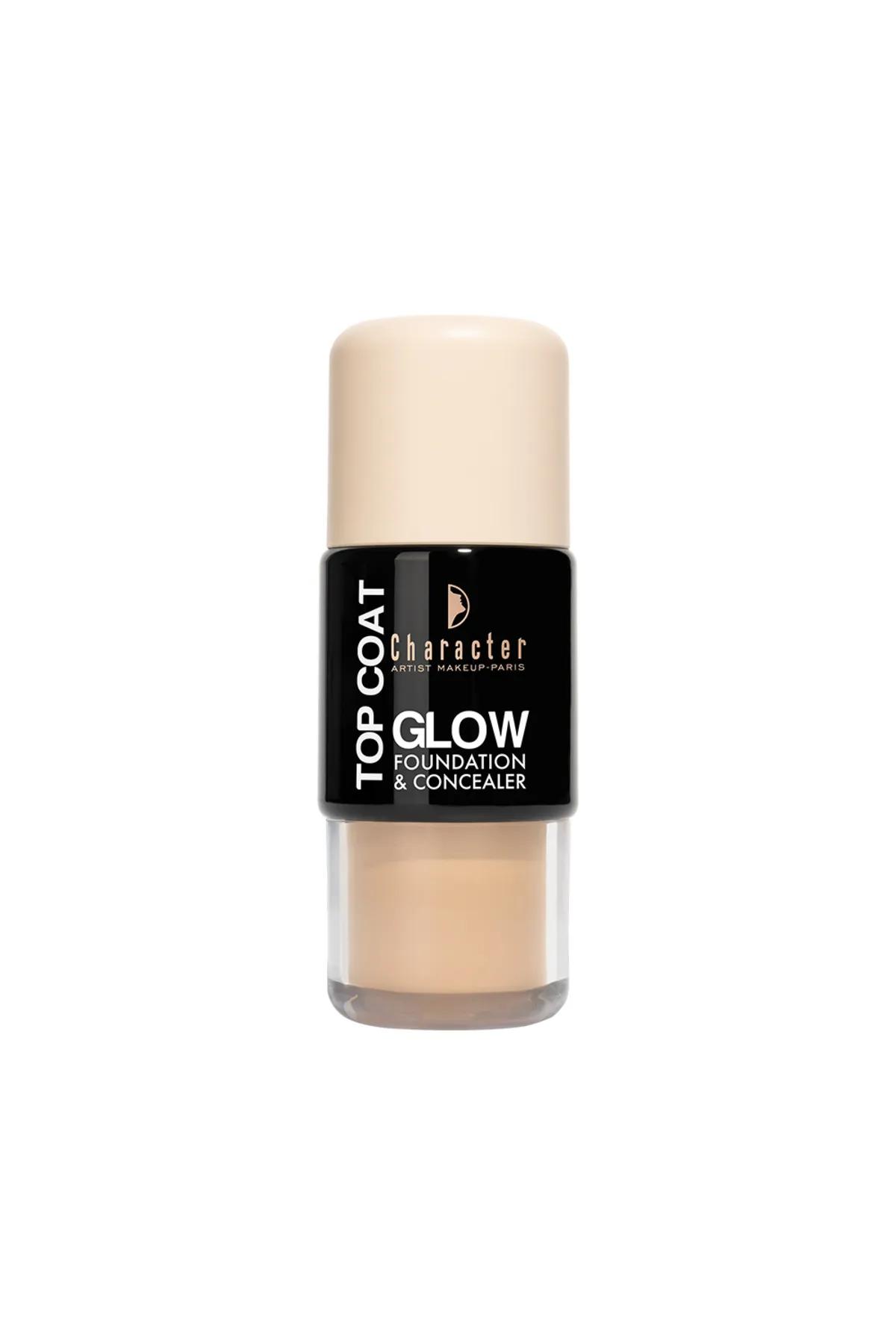 Character Top Coat Glow Foundation and Concealer-Light Tan