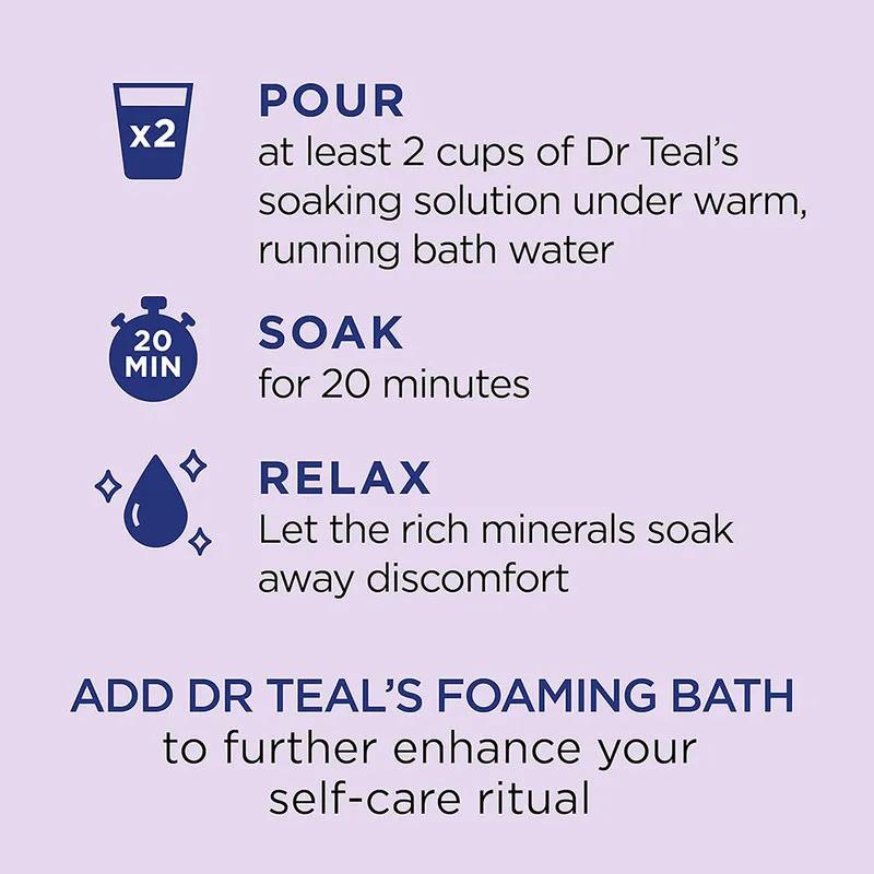 Dr Teal's Epsom Bath Salt - Lavender 1.36Kg