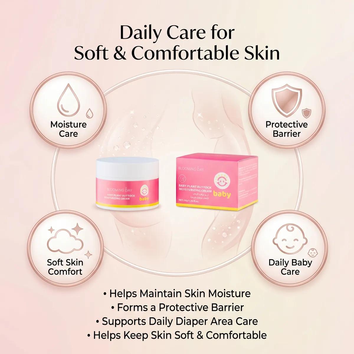Blooming Day Baby Plant Buttock Moisturizing Cream 50gm