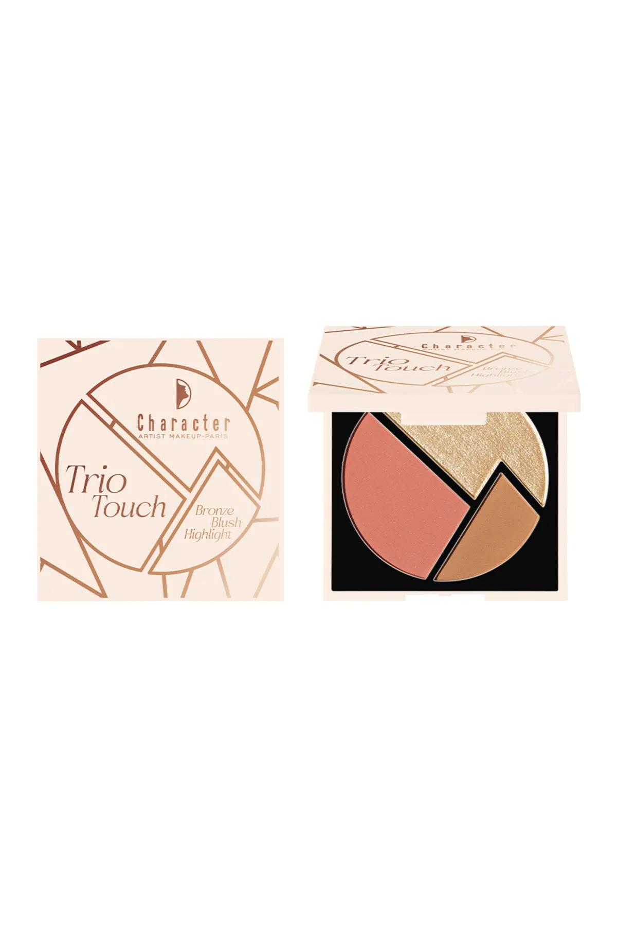 Character Trio Touch Bronze Blush-Highlight Palette-CTT004