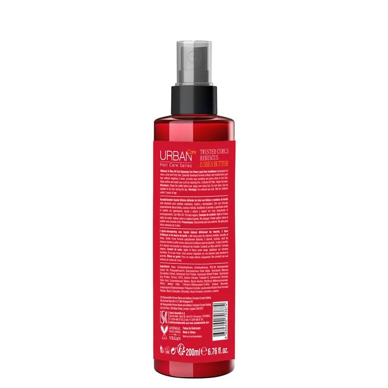 Urban Care Twisted Curls Hibiscus & Shea Butter Leave-In Conditioner Spray 200ml