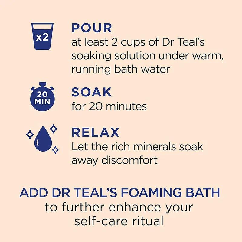 Dr Teal's Epsom Bath Salt - Vitamin C & Citrus Oils 1.36 Kg