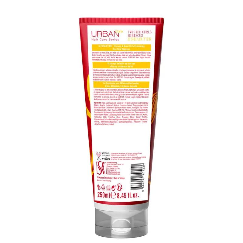 Urban Care Twisted Curls Hibiscus & Shea Butter Shampoo 250ml