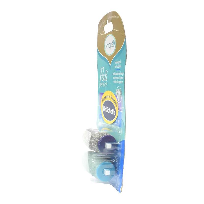 Dr. Scholl's Amope Pedi Perfect Foot File Mixed Pack For Hard Skin Regular+Ultra 2 ct