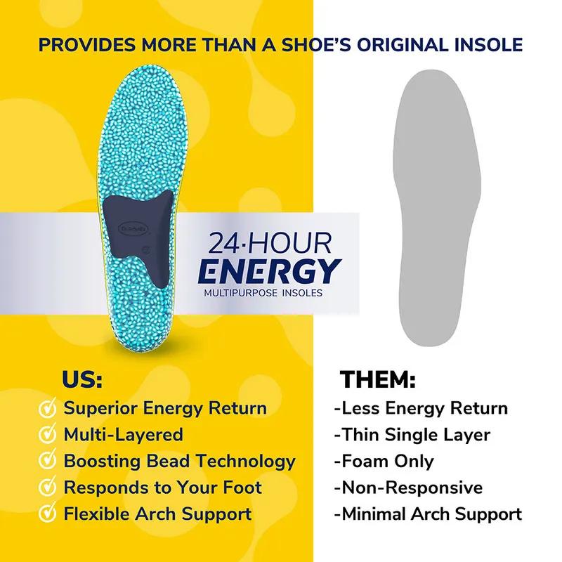 Dr.Scholl's 24 Hour Energy Multipurpose Insoles Men's 1Pair