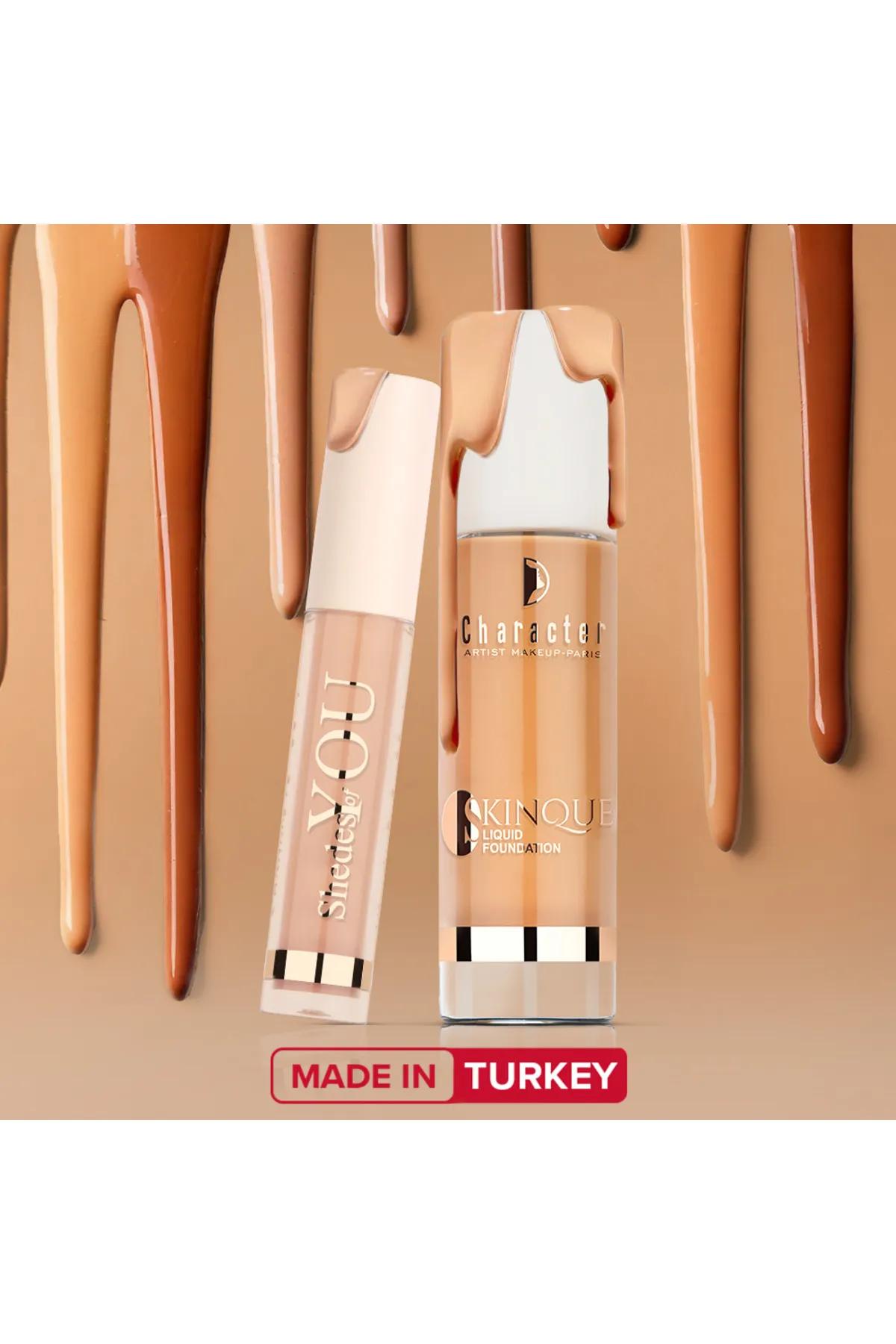 Character Skinque Liquid Foundation-Peach