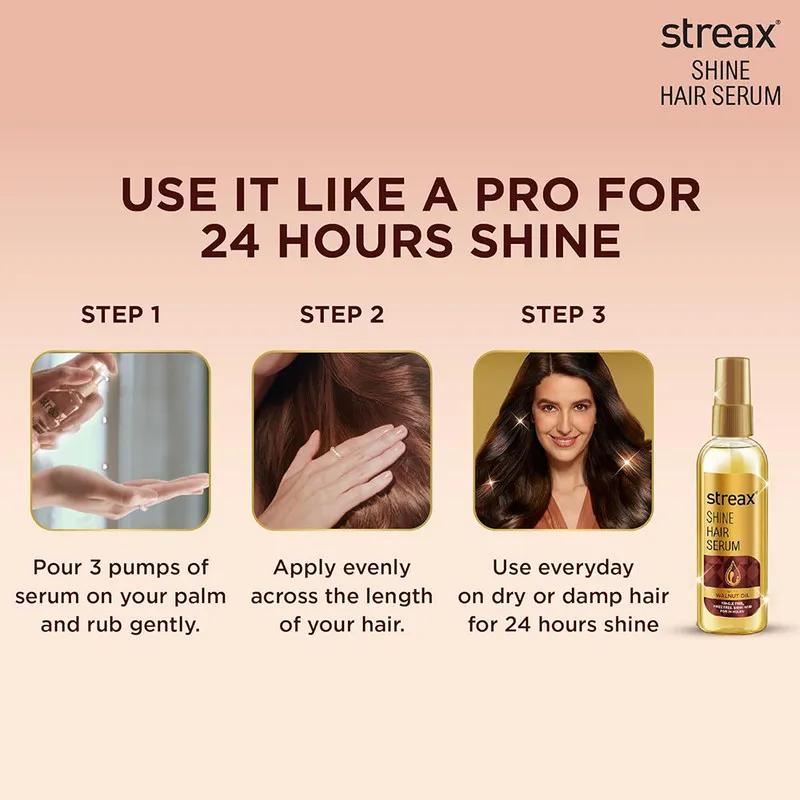 Streax Shine Walnut Hair Serum 200Ml