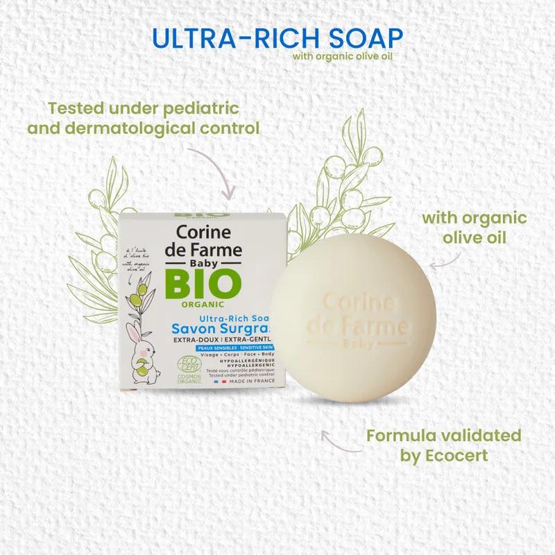 CDF-Baby Bio Organic Extra Gentle Ultra-Rich Soap 100G