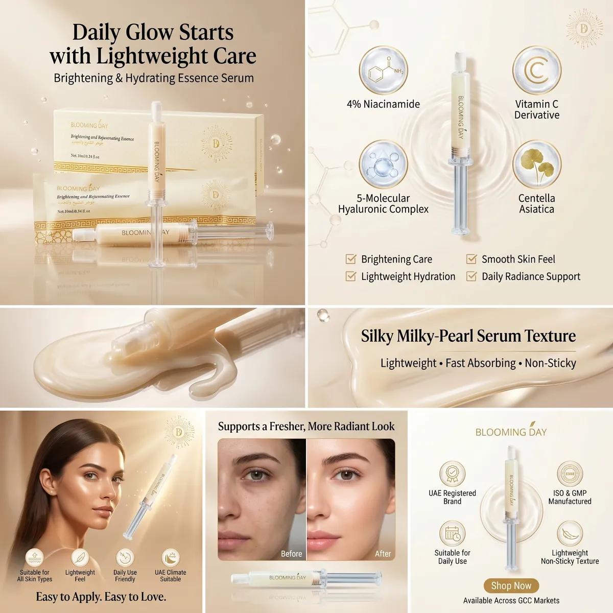 BLOOMING DAY Brightening and Rejuvenating Essence 10ml Serum