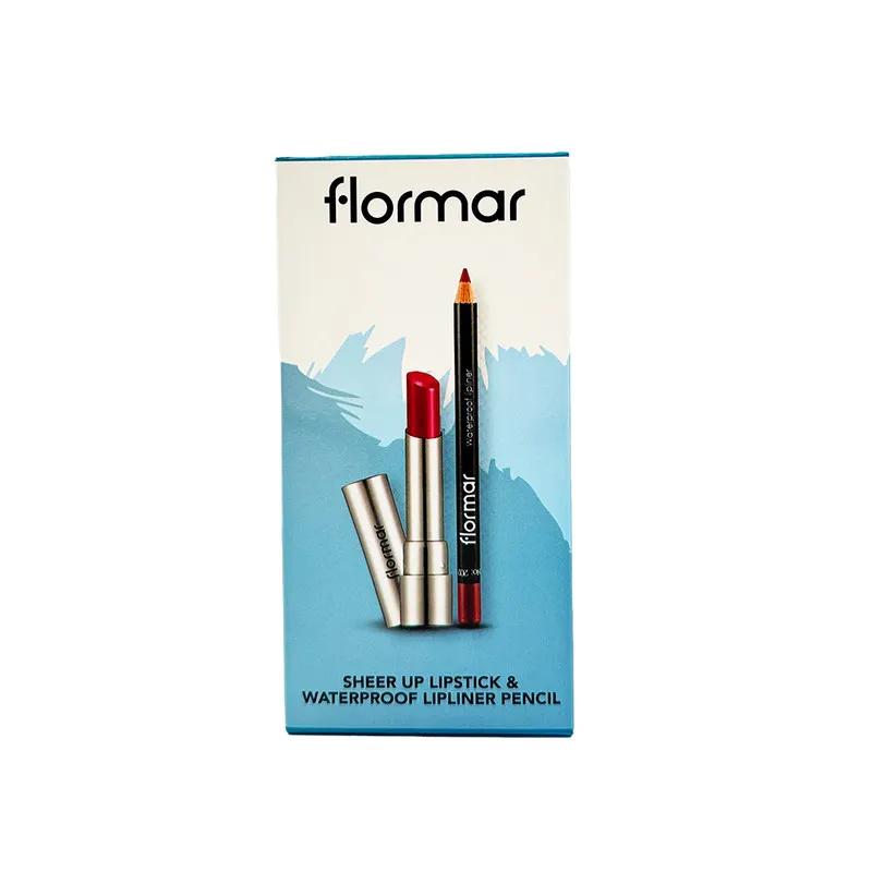 Flormar Sheer Up Lipstick + Lip Liner Assorted