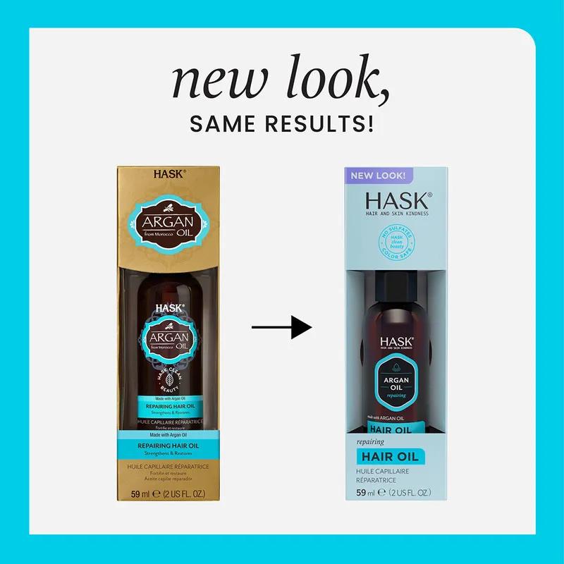 Hask Argan Oil Repairing Shine Hair Oil 59ml