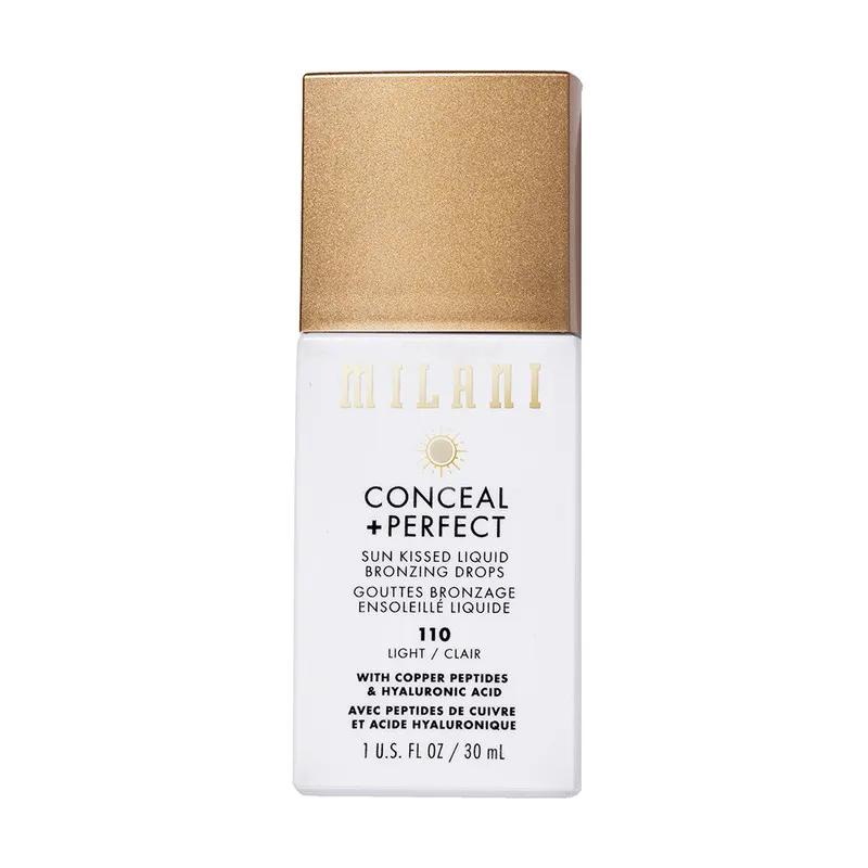 Milani Conceal + Perfect Sun Kissed Liquid Bronzing Drops 110 Light