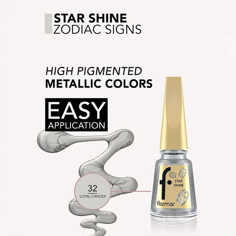 Flormar Star Shine Nail Enamel Zodiac -  32 Loyal Cancer