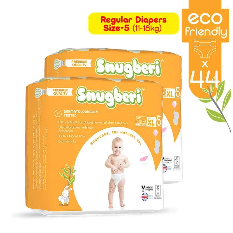 Snugberi Size5 Xlrge 11-18Kg 22'S Twin Value Pack