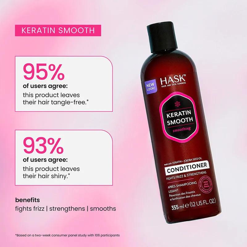 Hask Keratin Protein Smoothing Conditioner 355ml