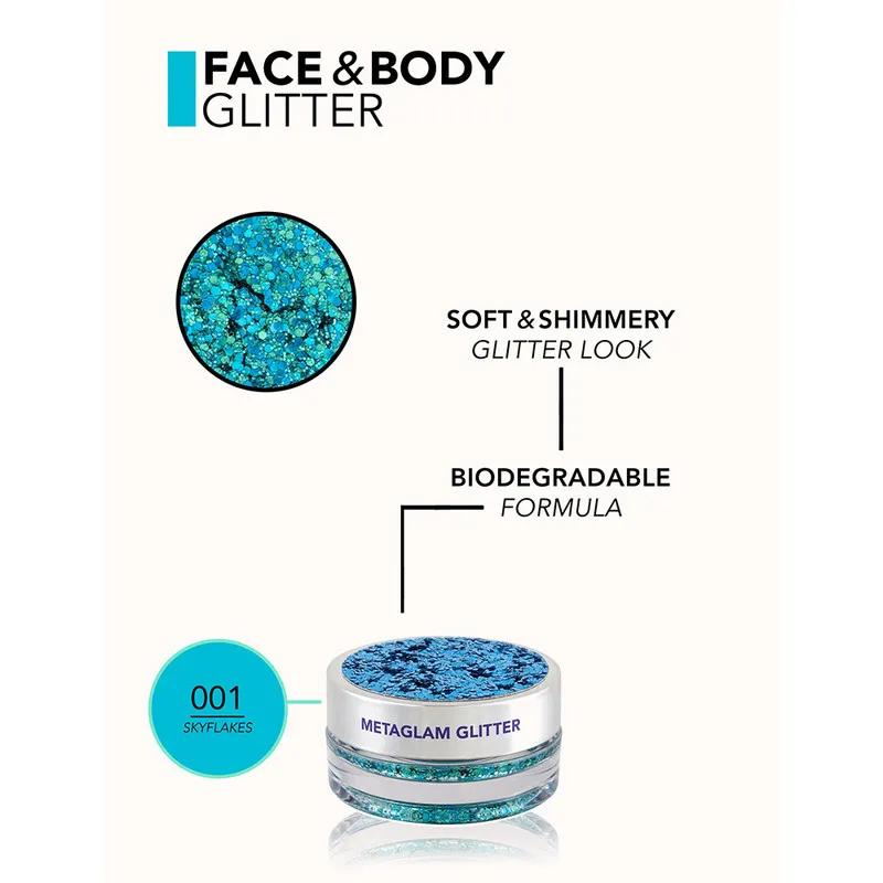 Flormar Metaglam - Face & Body Glitter 001 Skyflakes