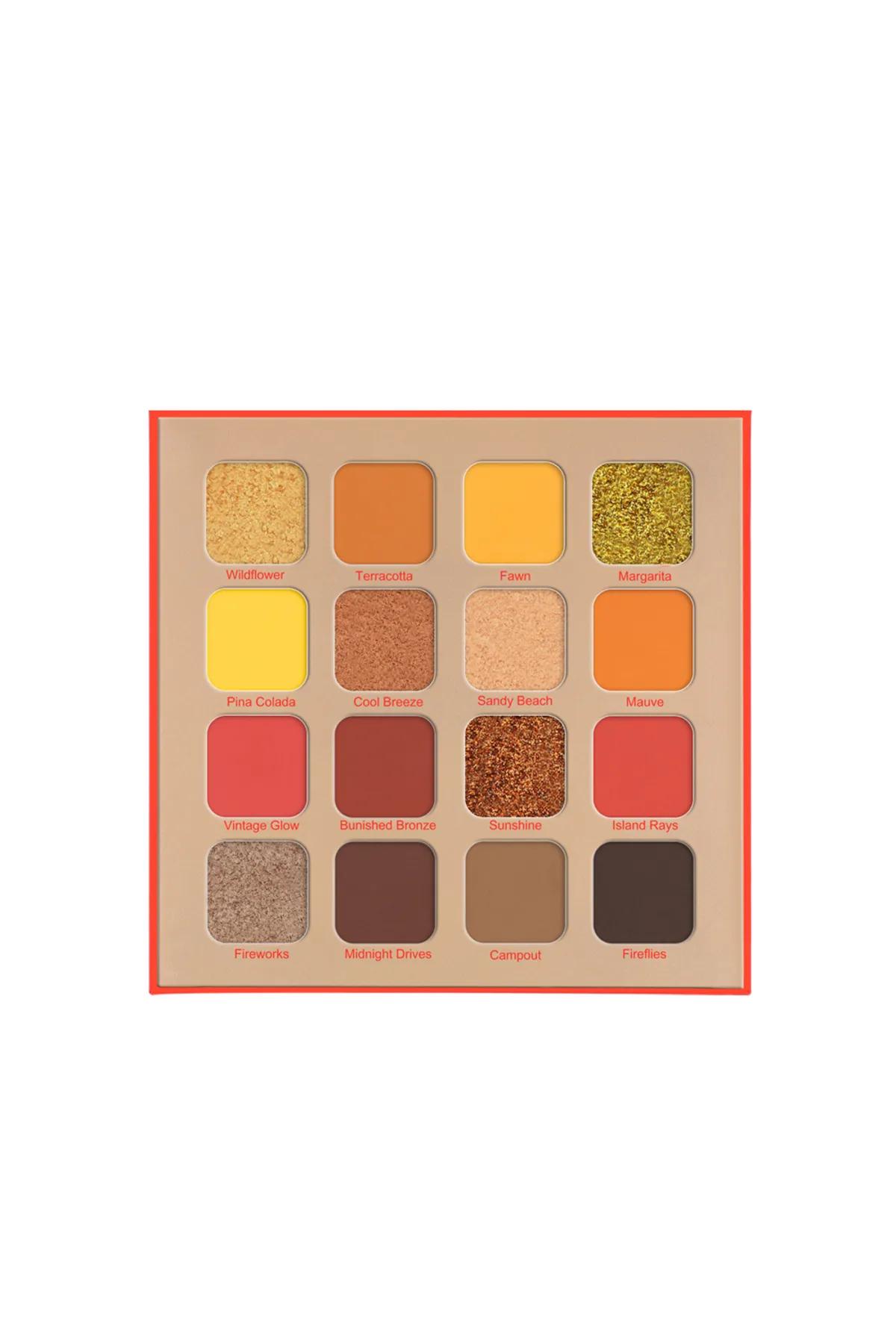 16 Color Eyeshadow Palette-Summer Breeze - BRZ004