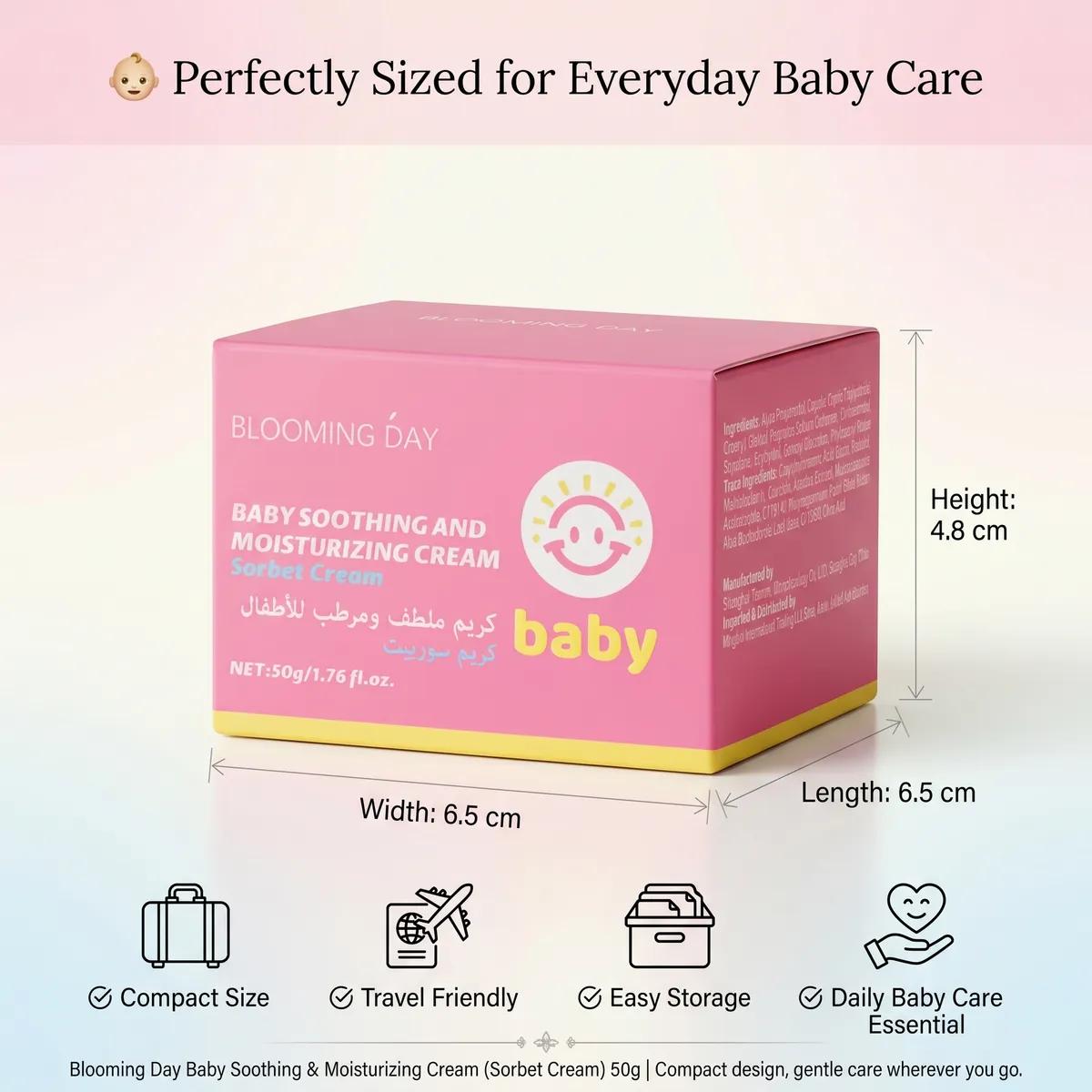 BLOOMING DAY Baby Soothing and Moisturizing Cream 50gm Sorbet Cream