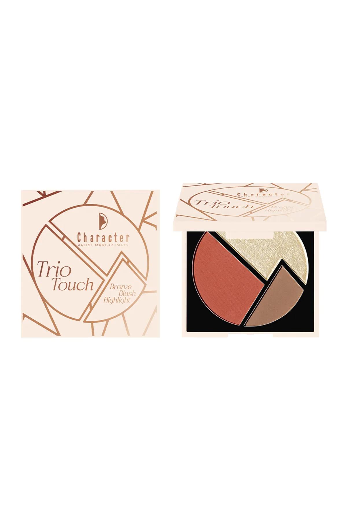 Character Trio Touch Bronze Blush-Highlight Palette-CTT002