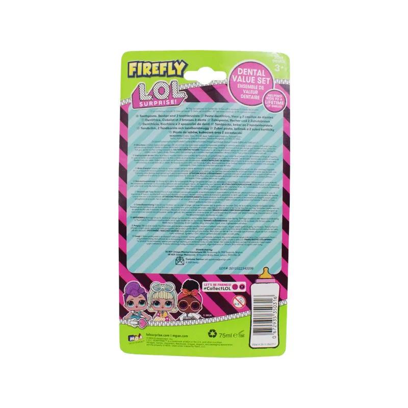 Firefly LOL Surprise 2 Toothbrushes, Beaker & Toothpaste