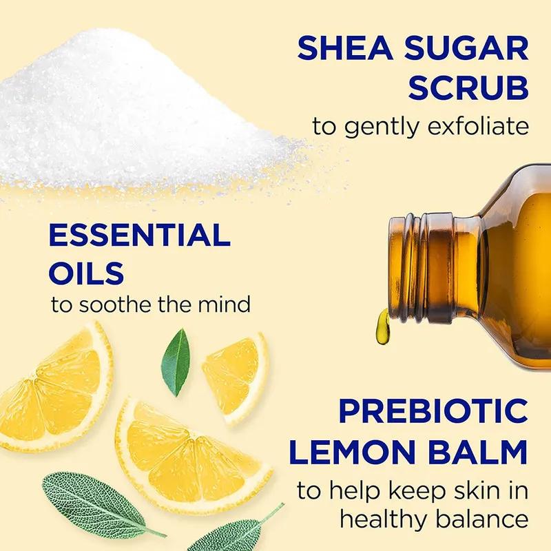 Dr Teal's Shea Sugar Scrub Prebiotic Lemon Balm 538Gm