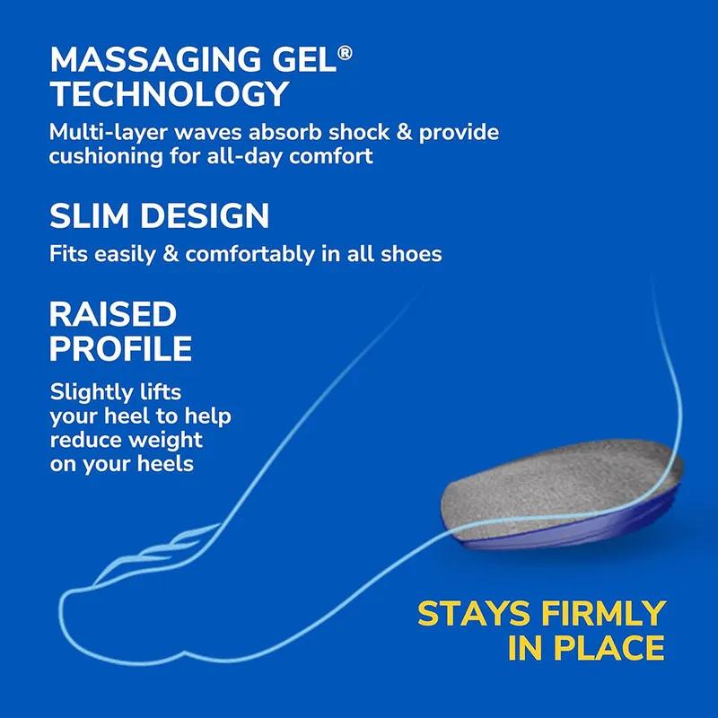 Dr.Scholl's Heel Cushions with Massaging Gel Comfort & Energy Women's 1Pair