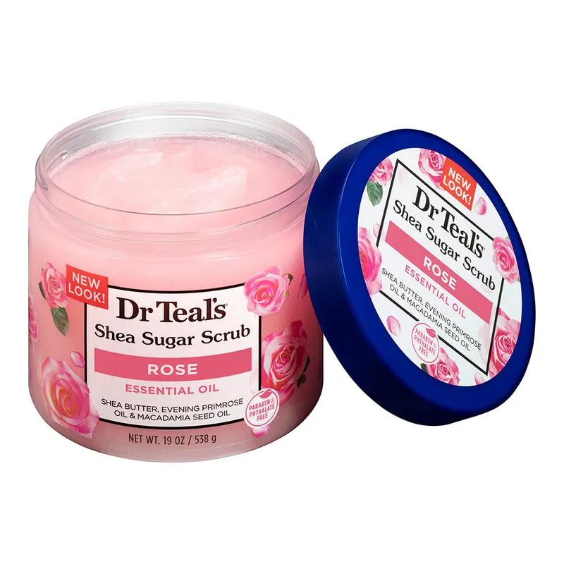 Dr Teal's Shea Sugar Body Scrub Rose 538g